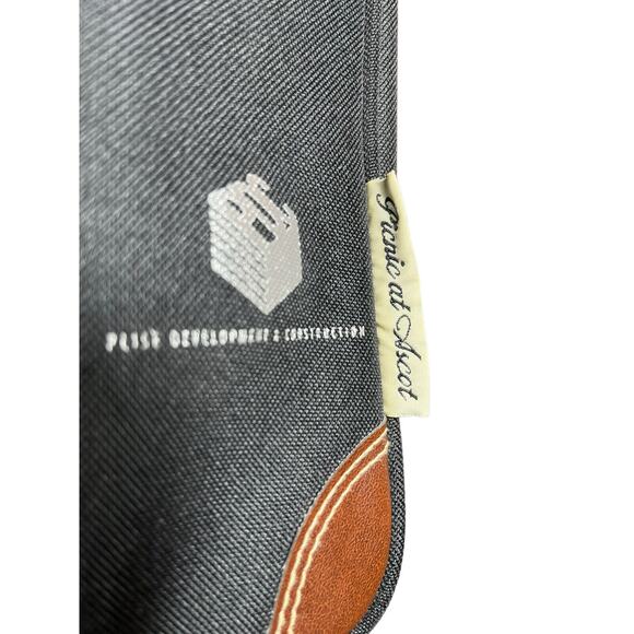 Picnic at Ascot Insulated Zip Canvas Wine Carrier Tote Travel Sling‎ Bag Black - Picture 2 of 8